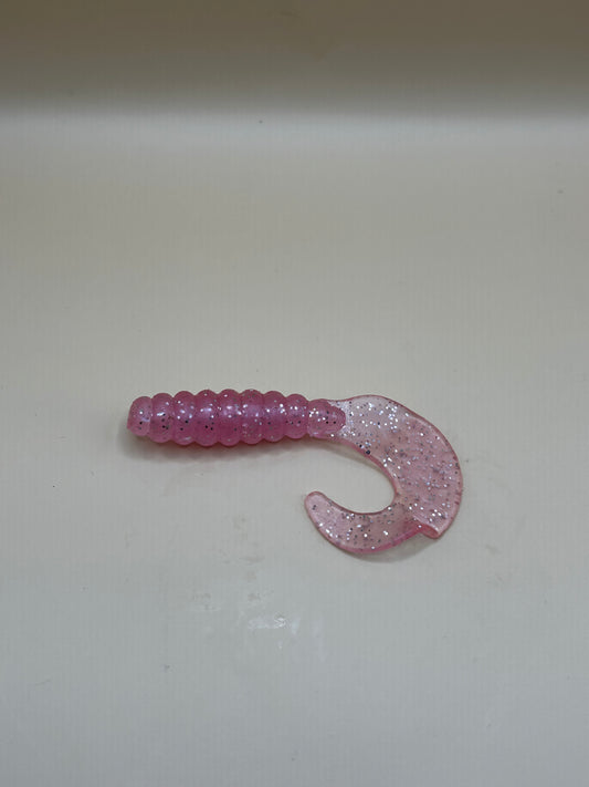 Pearly Pink Twister Tail 12pk 3in