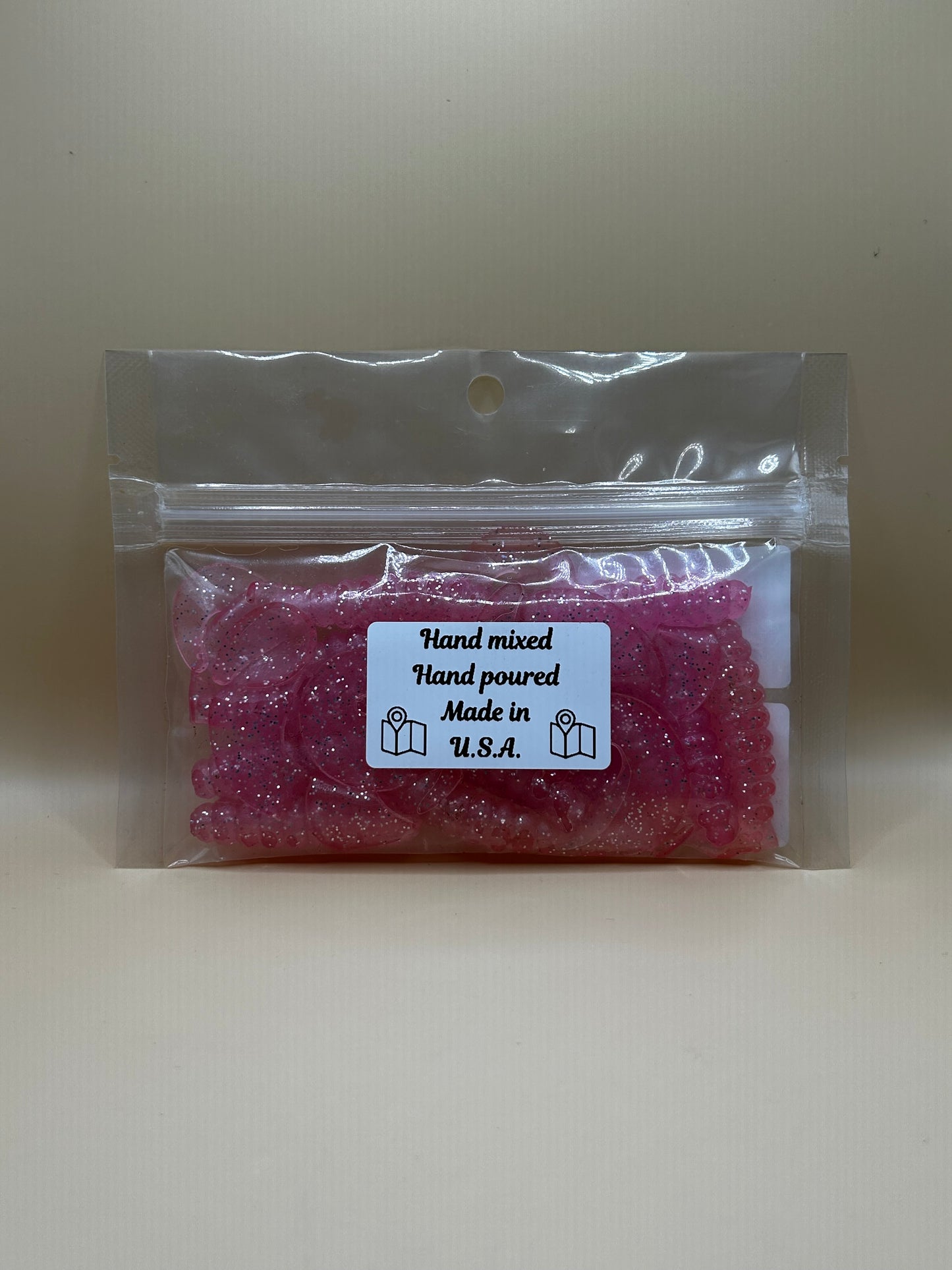 Pearly Pink Twister Tail 12pk 3in