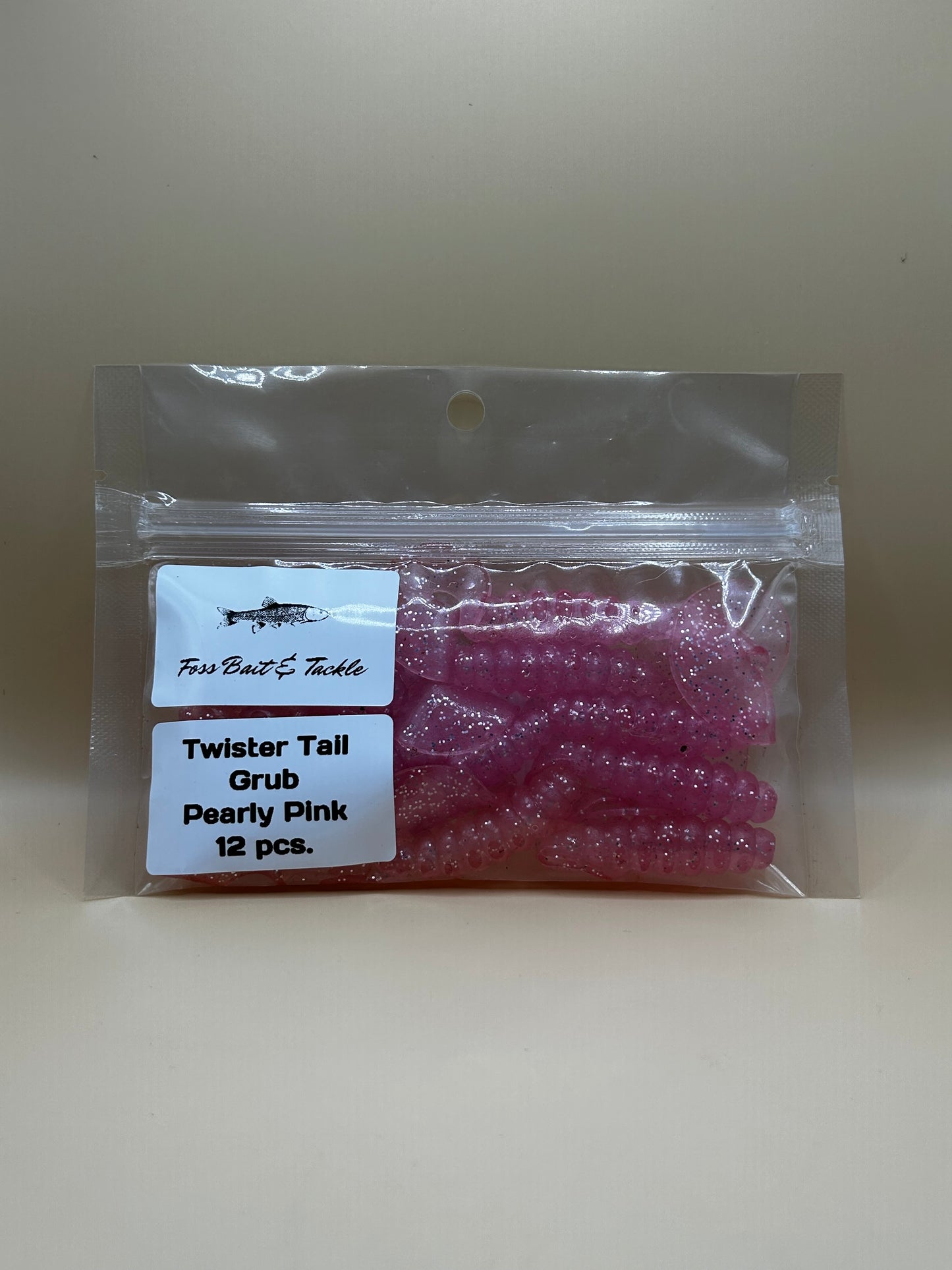 Pearly Pink Twister Tail 12pk 3in